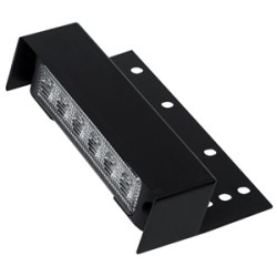 Set 2 stroboscoape auto LED dreptunghiulare Prime 2x6 LED-uri cu sistem de prindere la numarul de inmatriculare